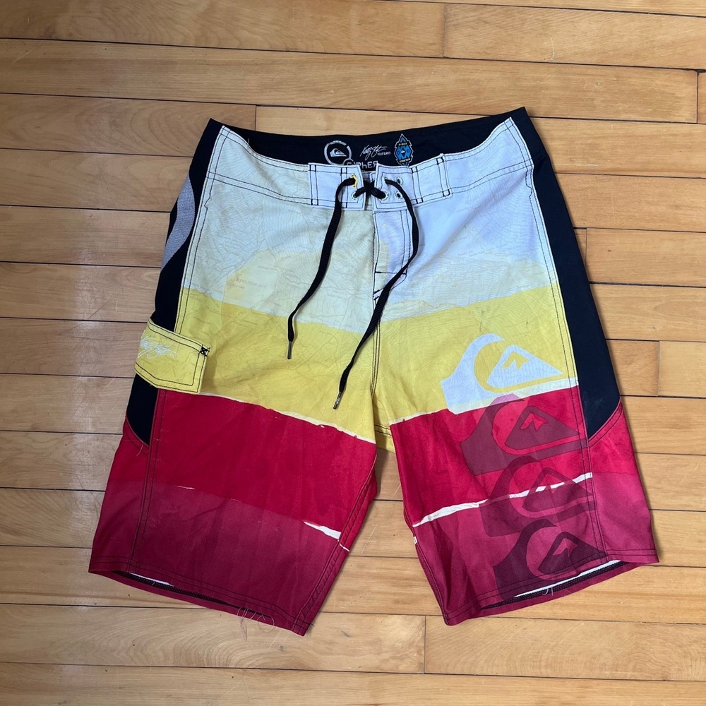 Quiksilver Cypher Kelly Slater Board Shorts Mens 30 Multi Color Block 4-Way